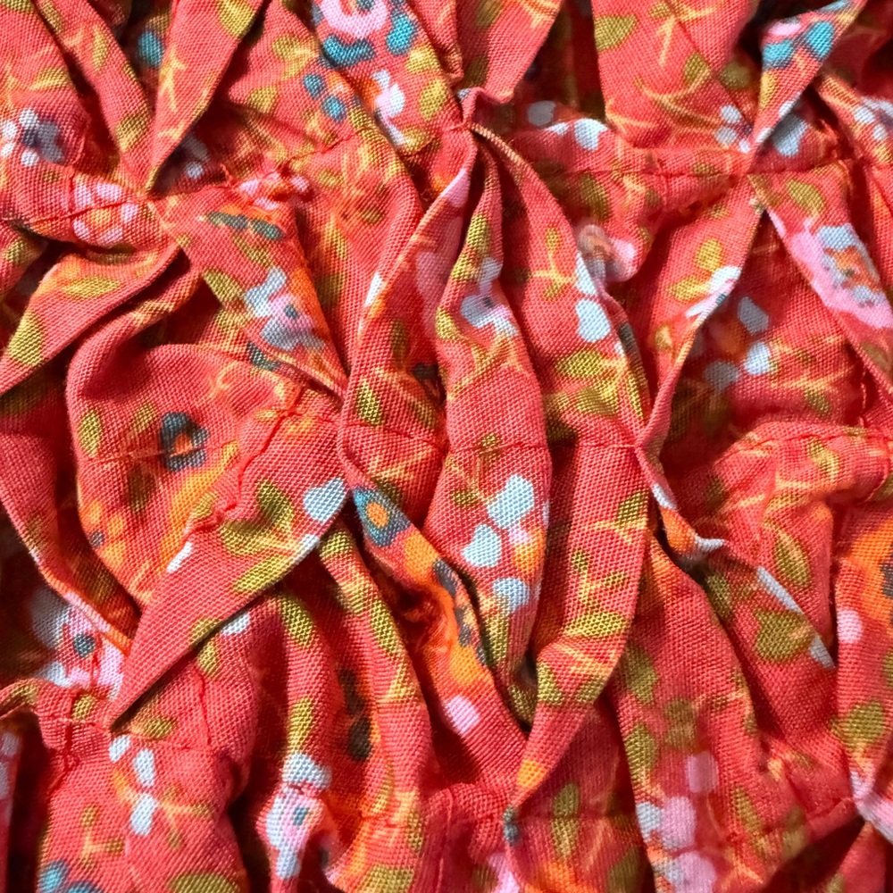 Free People Petunia Mini Dress Poppy Combo Floral Smocked NWT XS - Picture 12 of 15